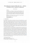 Research paper thumbnail of Diversification-consistent DEA-risk tests - solution techniques and an empirical comparison