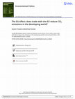 Research paper thumbnail of Environmental Politics The EU effect: does trade with the EU reduce CO 2 emissions in the developing world