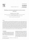 Research paper thumbnail of Modeling concentration polarization in reverse osmosis processes
