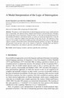 Research paper thumbnail of A Modal Interpretation of the Logic of Interrogation
