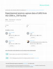 Research paper thumbnail of Experimental neutron capture data of 58Ni from the CERN n_TOF facility