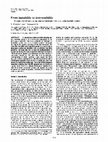 Research paper thumbnail of From instability to irreversibility