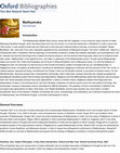 Research paper thumbnail of "Madhymaka" entry in Oxford Bibliographies 