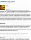 Research paper thumbnail of "Nāgārjuna" entry in Oxford Bibliographies