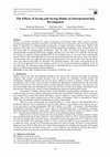 Research paper thumbnail of The Effects of Saving and Saving Habits on Entrepreneurship Development