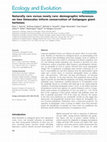 Research paper thumbnail of Naturally rare versus newly rare: demographic inferences on two timescales inform conservation of Galápagos giant tortoises
