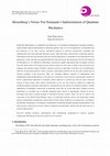 Research paper thumbnail of Heisenberg’s Versus Von Neumann’s Indeterminism of Quantum Mechanics