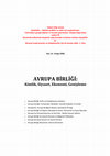 Research paper thumbnail of AVRUPA BİRLİĞİ:  Kimlik, Siyaset, Ekonomi, Genişleme (Kitap, 2019)