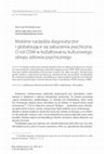 Research paper thumbnail of Mobilne narzędzia diagnostyczne i globalizujące się zaburzenia psychiczne. O roli DSM w kształtowaniu kulturowego obrazu zdrowia psychicznego