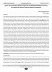Research paper thumbnail of Sports Asan Initiative Under Corporate Social Responsibility Provision: An Analytical Study of Selected Indian Companies