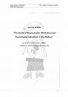 Research paper thumbnail of "The Upside of Staying Awake" PSYC918 Dissertation "The Upside of Staying Awake: Mindfulness and Psychological Adjustment in New Mothers"
