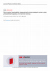 Research paper thumbnail of Non-invasive haemoglobin measurement among pregnant women using photoplethysmography and machine learning Non-invasive haemoglobin measurement among pregnant women using photoplethysmography and machine learning