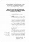 Research paper thumbnail of Abolitio criminis do desacato: um olhar sobre a relação entre autoridade pública e o particular na américa latina
