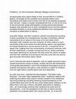 Research paper thumbnail of Predation: An Old Connection Between Religion and Science