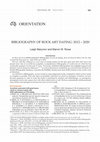 Research paper thumbnail of BIBLIOGRAPHY OF ROCK ART DATING: 2012 – 2020