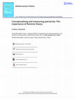 Research paper thumbnail of Conceptualizing and Measuring Patriarchy: The
Importance of Feminist Theory