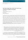 Research paper thumbnail of One Tribe to Bind Them All: How Our Social Group Attachments Strengthen Partisanship
