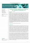 Research paper thumbnail of The Effects of Probiotics Supplementation on Milk Yield and Composition of Lactating Dairy Cows