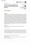 Research paper thumbnail of Tactical Voting and Electoral Pacts in the 2019 UK General Election