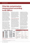 Research paper thumbnail of Chloride Contamination Measurement to AS3894 part 6