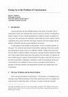 Research paper thumbnail of Facing Up to the Problem of Consciousness