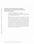Research paper thumbnail of Critique on the measurement of neutron cross-sections by the Deep Inelastic Neutron Scattering technique