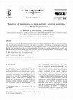 Research paper thumbnail of Analysis of peak areas in deep inelastic neutron scattering on a H2O/D2O mixture
