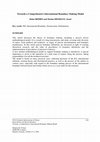 Research paper thumbnail of Towards a Comprehensive International Boundary Making Model