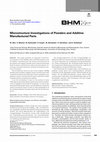 Research paper thumbnail of Microstructure Investigations of Powders and Additive Manufactured Parts