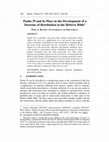 Research paper thumbnail of Psalm 39 and its Place in the Development of a Doctrine of Retribution in the Hebrew Bible