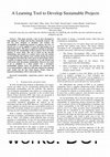 Research paper thumbnail of A learning tool to develop sustainable projects