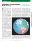 Research paper thumbnail of A Measurable Planetary Boundary for the Biosphere