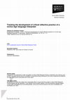 Research paper thumbnail of Tracking The Development Of Critical Self-Reflective Practice Of A Novice Sign Language Interpreter: A Case Study