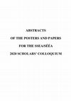 Research paper thumbnail of Abstracts of the Posters and Papers for the Ssea/Sééa 2020 Scholars’ Colloquium