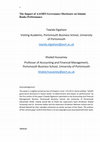 Research paper thumbnail of The impact of AAOIFI governance disclosure on Islamic banks performance