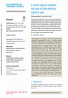Research paper thumbnail of A vortex ring on a sphere: the case of total vorticity equal to zero