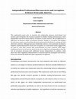 Research paper thumbnail of Independent Professional Bureaucracies and Corruption : Evidence from Latin America