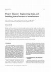 Research paper thumbnail of Project Employ: engineering hope and breaking down barriers to homelessness