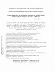 Research paper thumbnail of Proposal to the ISOLDE and Neutron Time-of-Flight Committee Fusion hindrance at sub-barrier energies for weakly bound nuclei on heavy targets : the 8 B + 208 Pb case May 18 , 2017