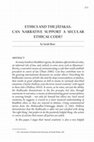 Research paper thumbnail of Ethics and the Jātakas: Can Narrative Support a Secular Ethical Code?