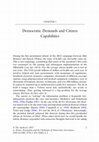 Research paper thumbnail of Democratic Demands and Citizen Capabilities