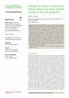 Research paper thumbnail of Challenges for theories of consciousness: seeing or knowing, the missing ingredient and how to deal with panpsychism