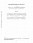 Research paper thumbnail of Noncommutative Quantum Field Theories ∗