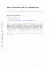 Research paper thumbnail of 2 Spinor Representation for Loop Quantum Gravity