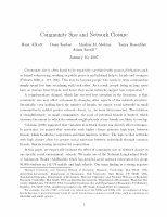 Research paper thumbnail of Community Size and Network Closure