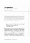 Research paper thumbnail of T4t Love-Politics Monica Roberts's TransGriot and Love as a Theory of Justice
