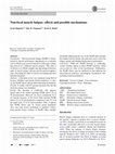 Research paper thumbnail of Non-local muscle fatigue: effects and possible mechanisms