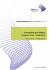 Research paper thumbnail of Immigration and Wages: Evidence from Construction *