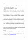 Research paper thumbnail of “I don’t have an address”: Housing instability and domestic violence in help-seeking calls to a support service