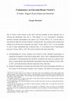 Research paper thumbnail of [PDF]Commentary on Giovanni Bruno Vicario's Il tempo. Saggio di